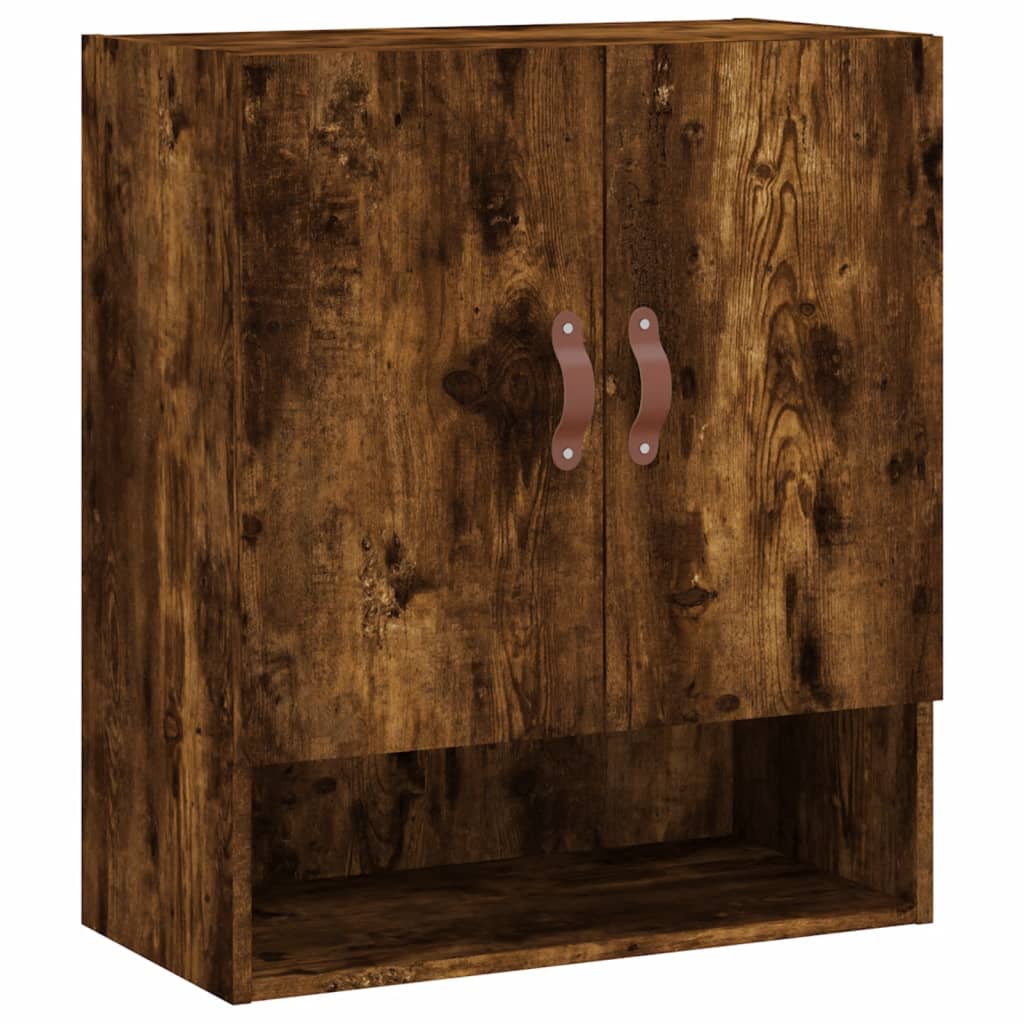 Wall Cabinet Smoked Oak 60x31x70 cm Engineered Wood